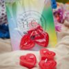 heart shaped candle