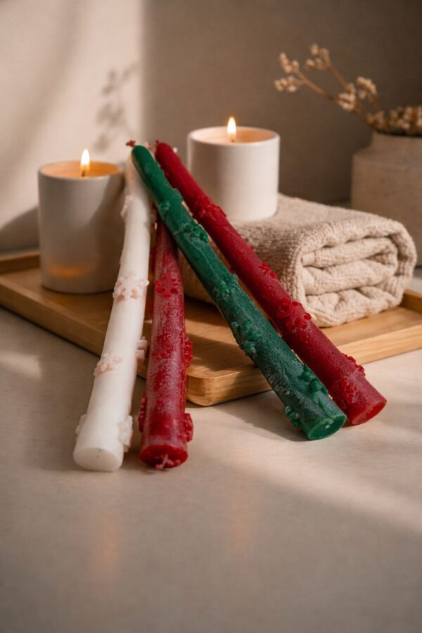 handmade stick candle