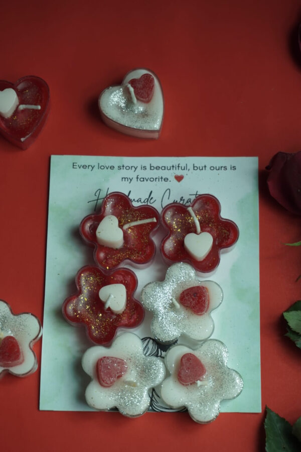 flower shaped candle